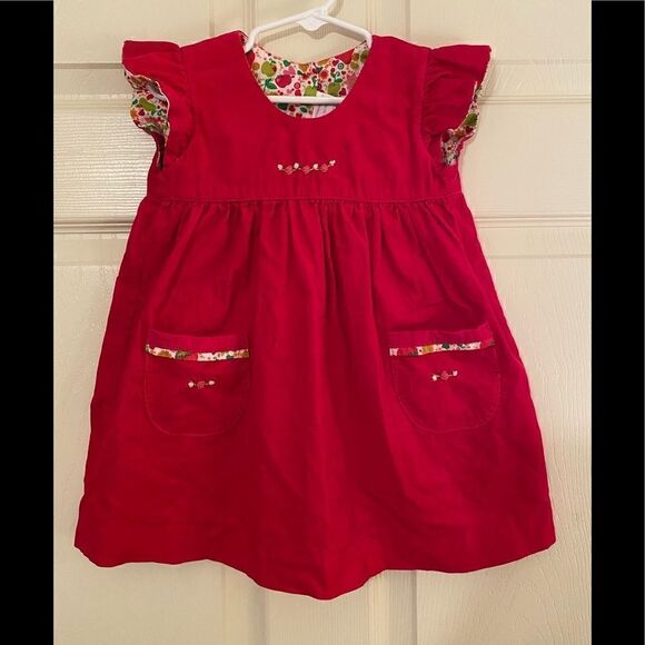 Lightweight girls pink corduroy dress - Picture 1 of 6